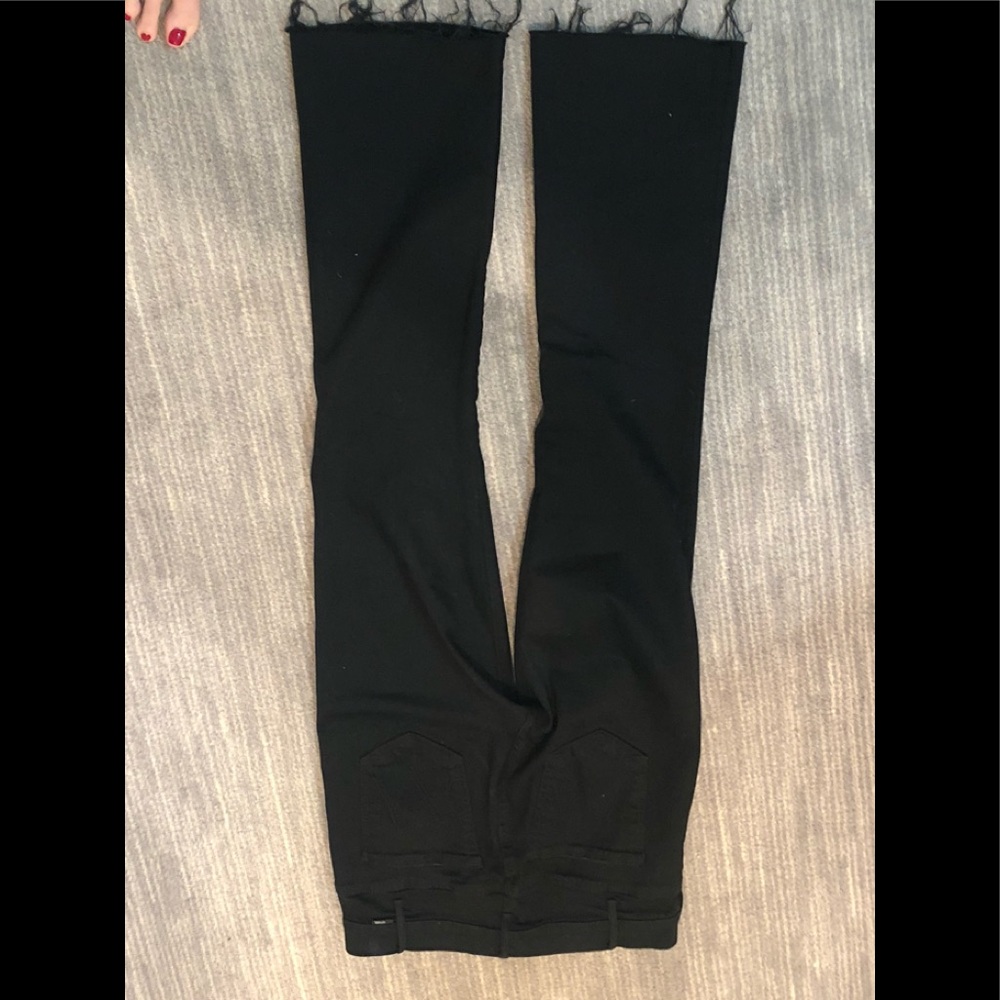 Mother 27 black jeans The Hustler frayed